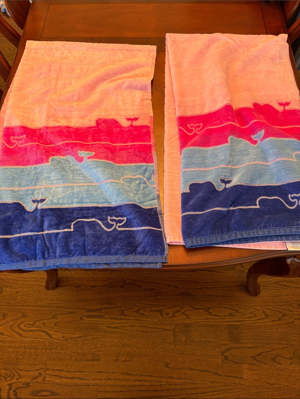 Used only once 2 Large Vineyard Vines for Target beach towels